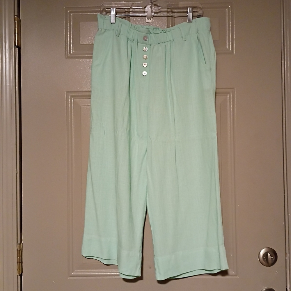 Ruby Rd. Light Green Pants - Picture 1 of 16